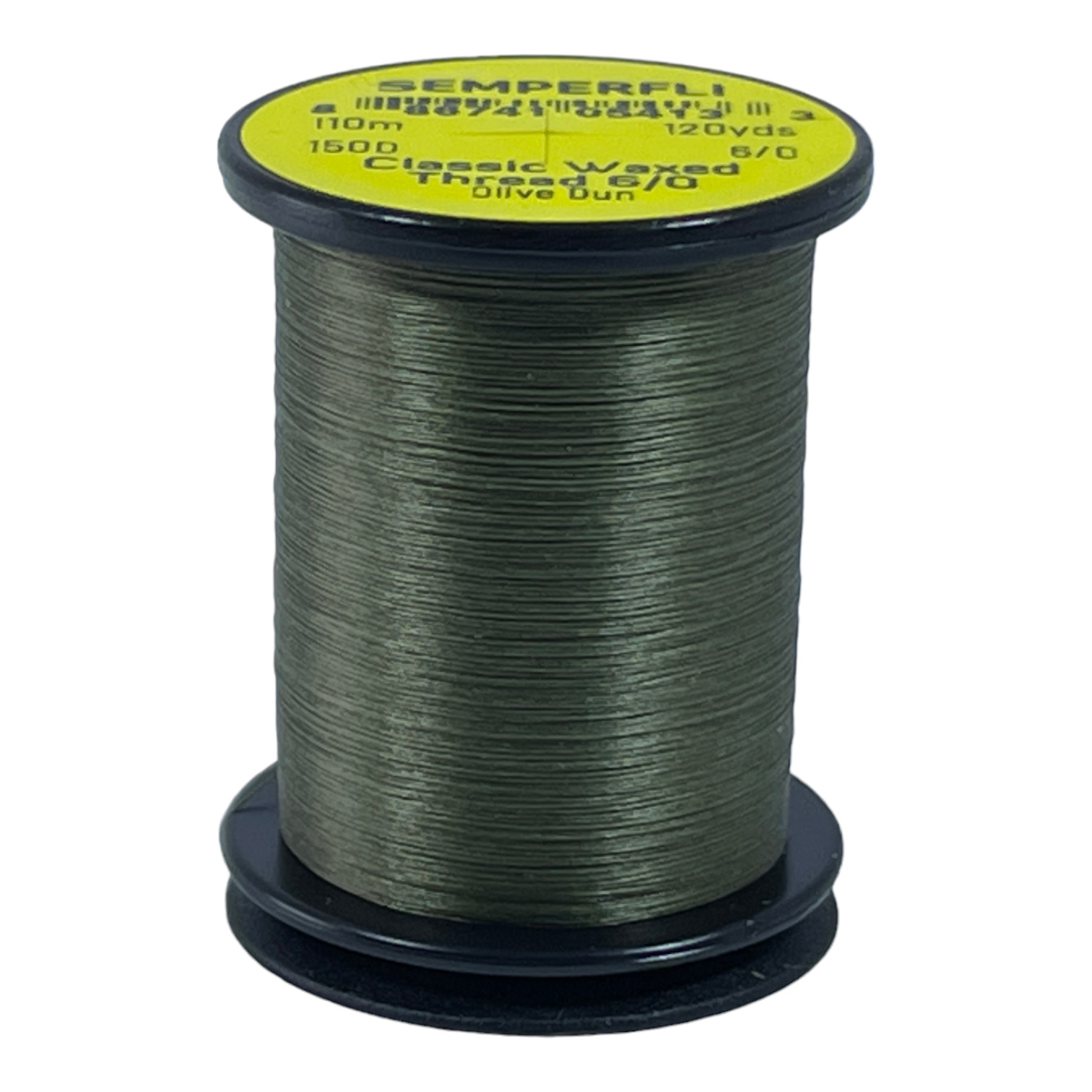 Semperfli Classic Waxed Thread 6/0 110m (120 Yards) Olive Dun